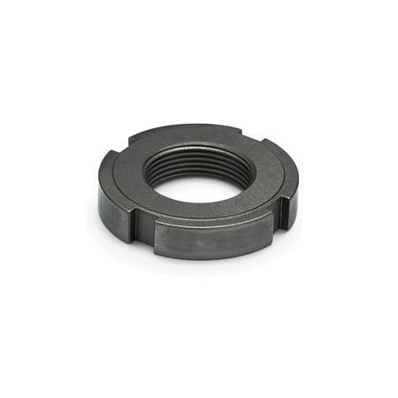 Otto Ganter Slotted Locknut, DIN 1804